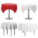 nappe table rouge noire bleu violet jaune beige blanche verte satinée moderne opaque réutilisable