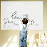 tableau blanc effaçable autocollant moderne sticker peinture enseignement rouleau papier marqueur 200cm 45cm