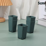 pots plante noirs gris plastiques modernes succulentes pièces différents couleurs