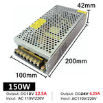 transformateur alimentation électrique ac vers dc bande led intérieur aluminium 12v 24v 48v