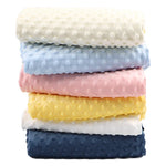 tissu brocart polyester 160cm texture points bleu clair blanc gris confortable doux matériau bricolage