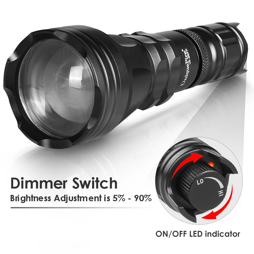 torche led 940nm 850nm zoom vision nocturne chasse résistante 5w 3w aluminium