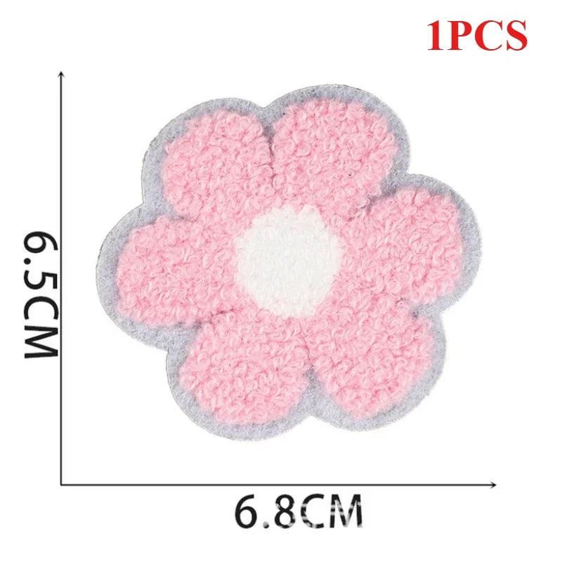 écussons décoratifs arc ciel coquillage fleurs texturés brillants adhésifs
