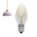 ampoule filament transparent nuit classique e12 doré 7w 10w vintage chambre salon