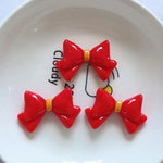 cabochons résine forme noeud ruban multicolore 31x20mm bricolage bijoux scrapbooking artisanat