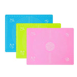tapis pâtisserie silicone rose vert bleu motifs pâte modeler moderne pratique antiadhésif cuisinerollableoutilcuisson
