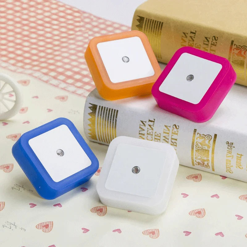 veilleuse led rectangle moderne blanc gris bleu jaune rose adhésif interrupteur tactile certifications ul