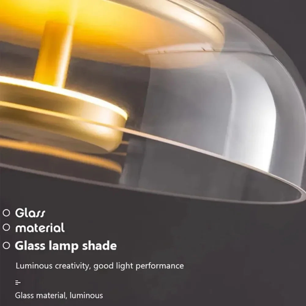 lampe suspendue moderne smoky gris ambre transparent led 90 260v 249 2000lm e27