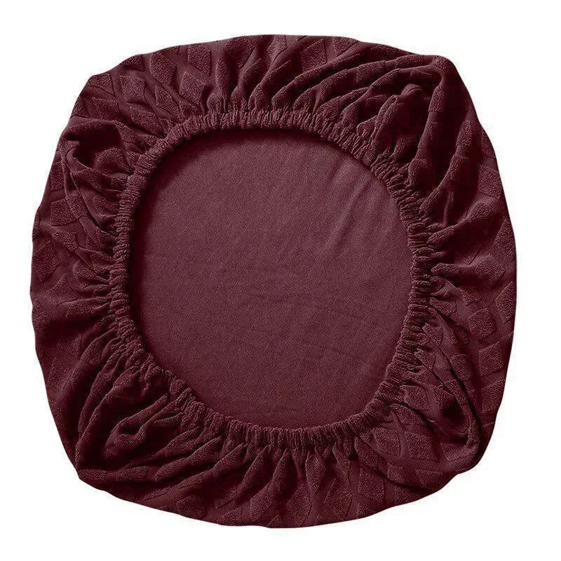 housse chaise moderne élégante rose pâle bordeaux bleu marine gris clair texture géométrique élastique