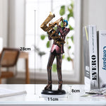 statues miniatures musiciens guitare saxophone trombone batterie décoration intérieure moderne stylisée