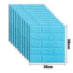 panneaux decoratifs murals adhésifs texture brique moderne gris beige bleu vert rose noir blanc
