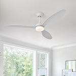 ventilateur led lumière télécommande blanc noir marron moderne traditionnelintérieurextérieur