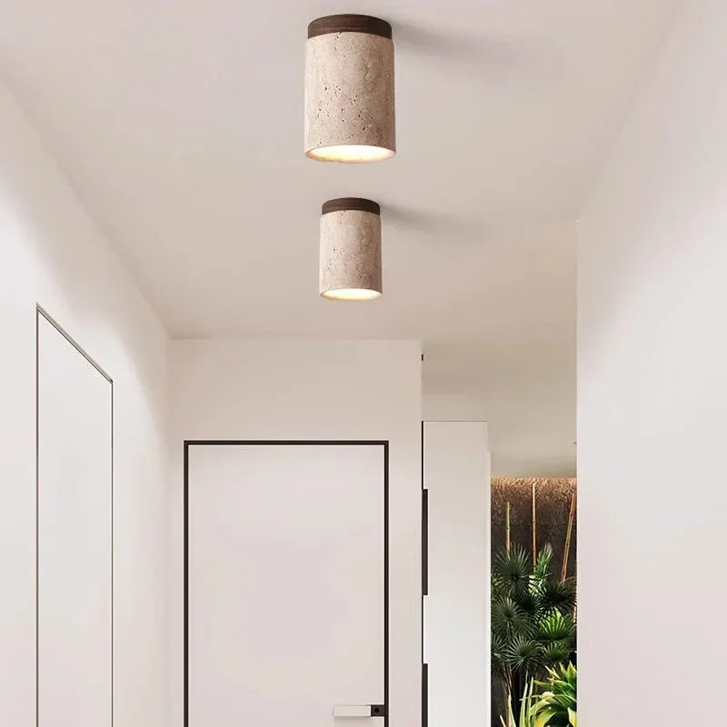lampe moderne led beige brun foncé texture granulée minimaliste 3000k 4200k 6500k