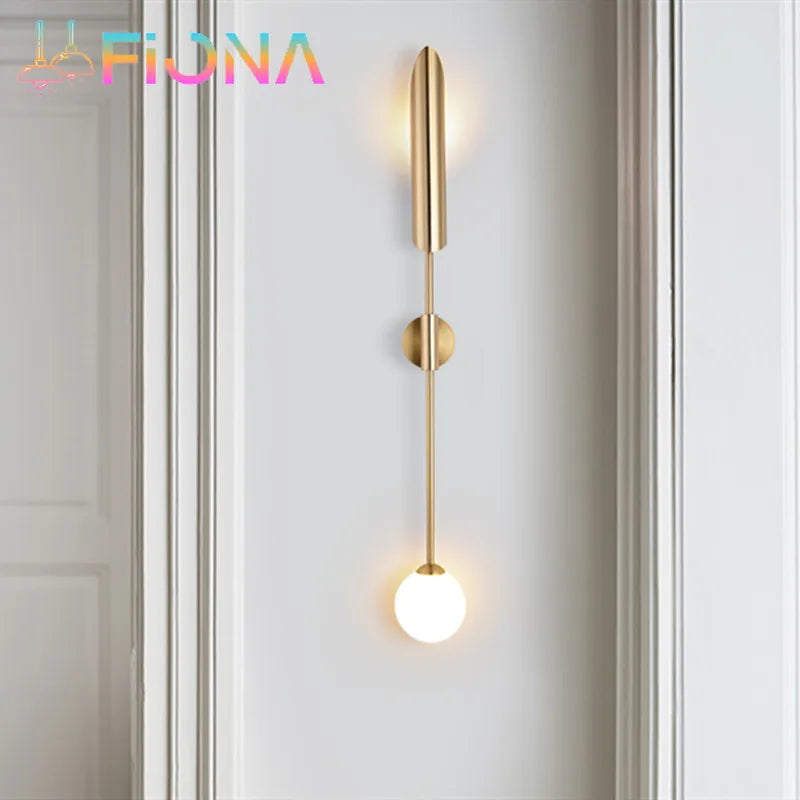 lampe murale led or motif géométrique moderne éclairage quotidien nouveau classique post moderne fixée