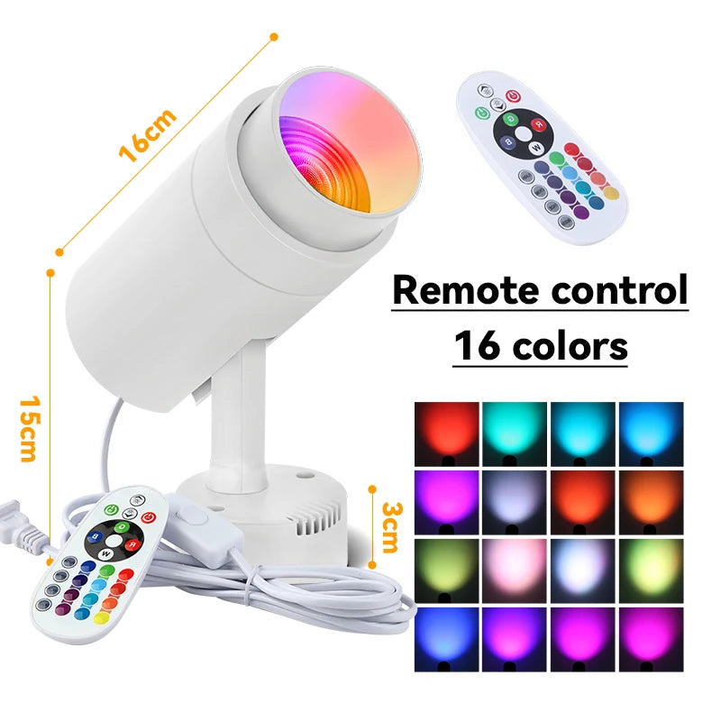 projecteur led scène blanc noir télécommande effet lumineux moderne fonctionnel dmx