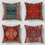 taies d'oreiller motif ethnique couleurs vives traditionnel décoratif maison voiture 45x45cm