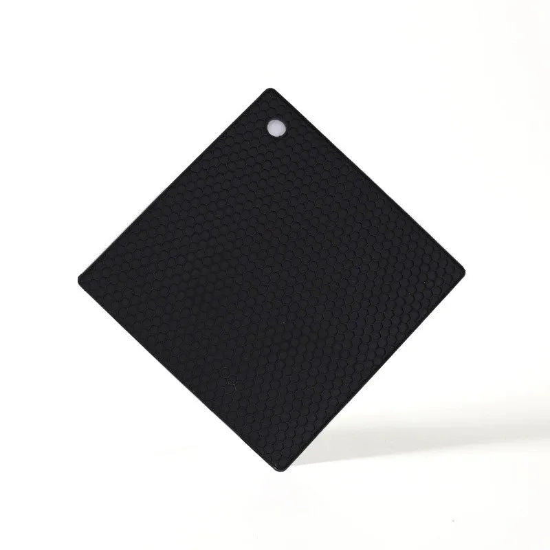 tapis protection cuisine silicone rouge gris moderne texture hexagonale imperméable anti brûlure