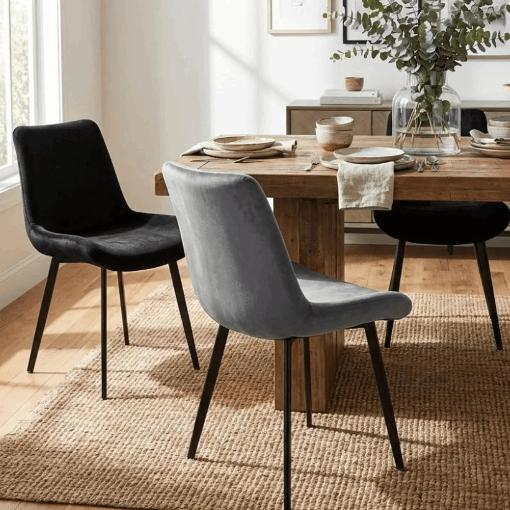 housses chaise velours polyester couleurs unies moderne salle manger anti poussière decoration festive