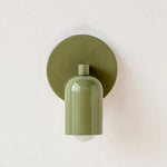 appliques murales modernes vert olive rouge foncé led éclairage cuisine chambre coucher minimaliste