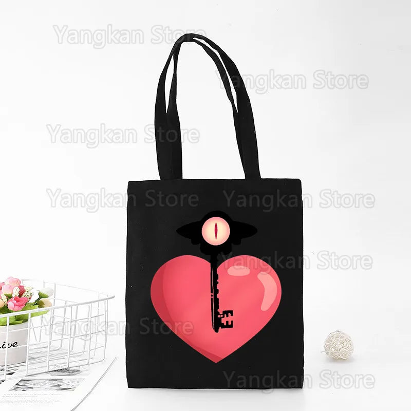sac main femme toile noire shopper simple grand cabas shopping quotidien