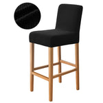 housse chaise haute tissu géométrique moderne gris noir beige marron clairversible élastique occasionnelle restaurant