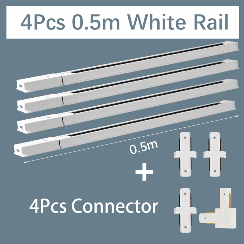 connecteur rail électrique moderne noir blanc facile certification rohs ccc