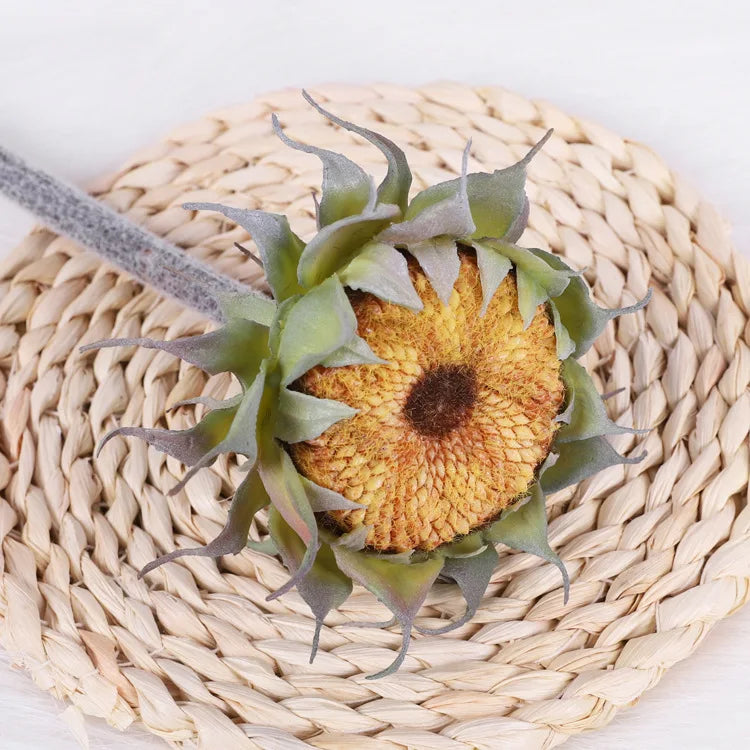 fleurs artificielles tournesols jaunes vert bruns réalistes intérieures mariage anniversaire