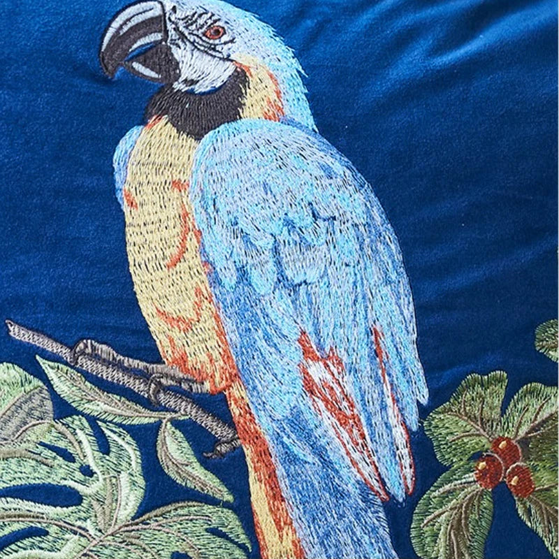 taies d'oreiller brodées léopard doré élégant non toxique polyester respectueux environnement fixations maison hospitalière