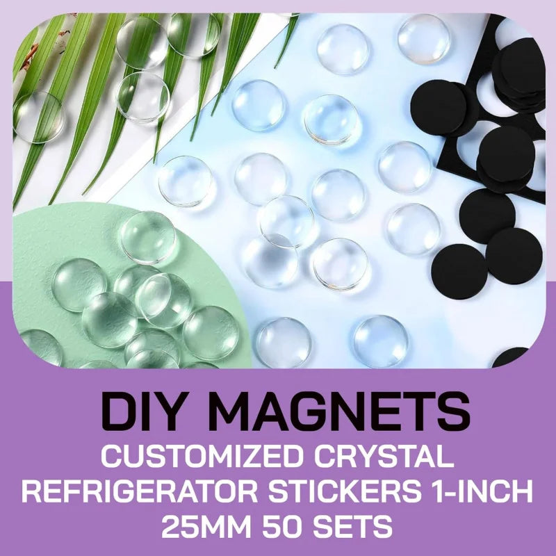 magnets décoratifs diy réfrigérateur transparents noirs motifs colorés fleurs étoiles globe terrestre texturés lisses