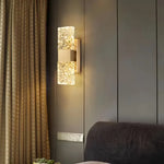 lampe murale moderne or noir transparent verre sculpté fixation murale led 90 260v 249