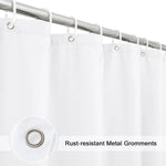 rideau douche blanc polyester moderne résistants largeur 120cm hauteur 180cmmodifiable