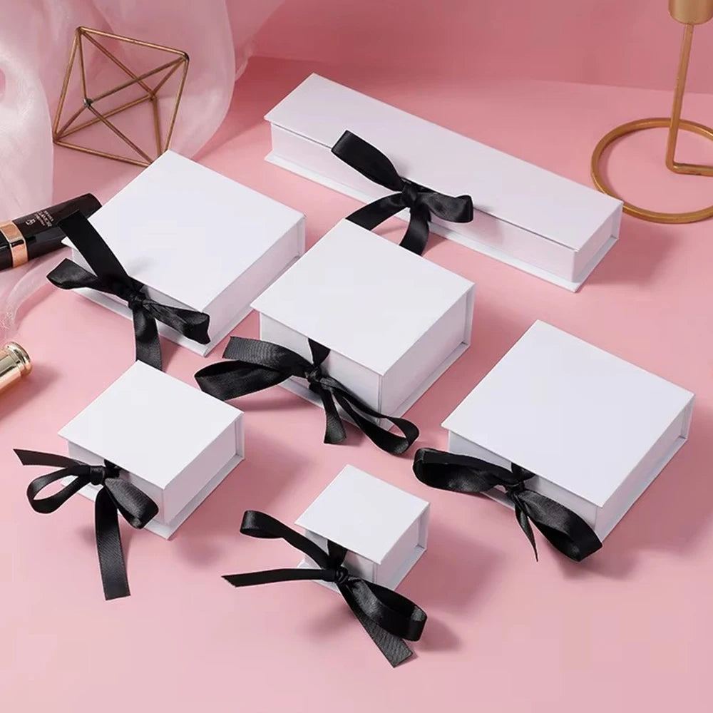 boîtes rangement bijoux papier or noir rose classiques élégantes coffrets cadeaux bracelet boucles oreilles