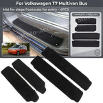 tapis sol noir velours adhésif moderne pièces Volkswagen T7 Multivan Bus