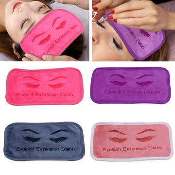 coussin extension cils imprimé ailes rose violet gris bleu blanc moderne salon beauté
