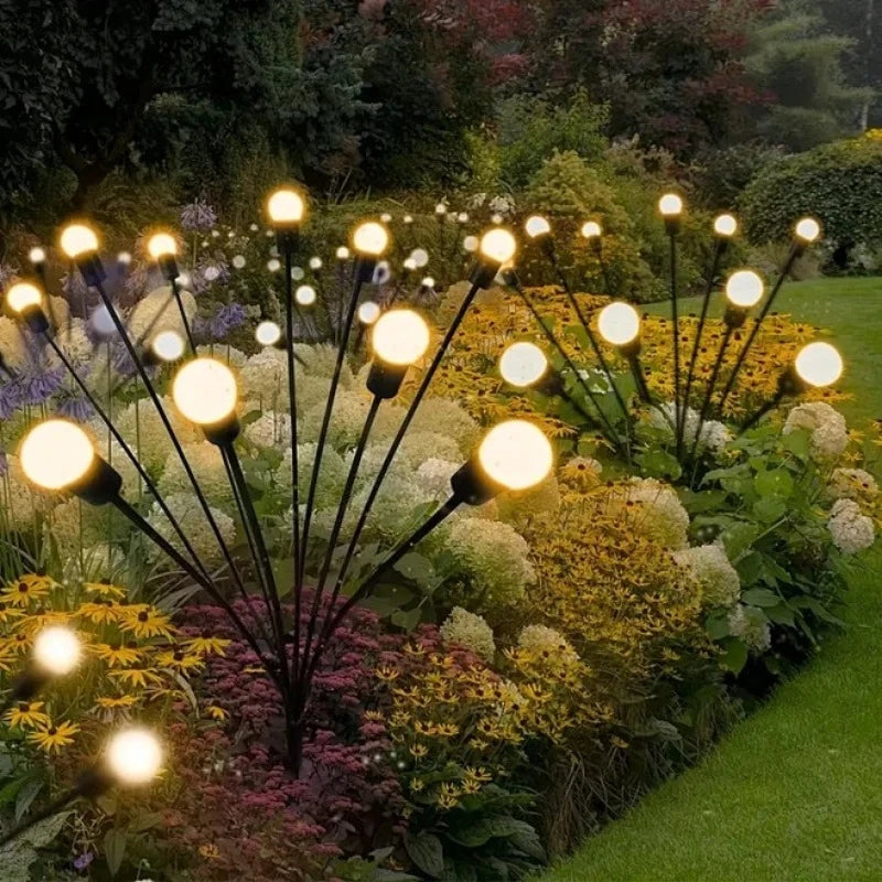guirlande lumineuse solaire 10 led rgb ip65 moderne décoration extérieure patio jardin