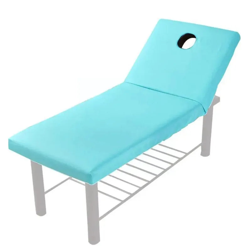 couvre lit massage table gris rose blanc bleu jaune uni moderne élastique polyester coton