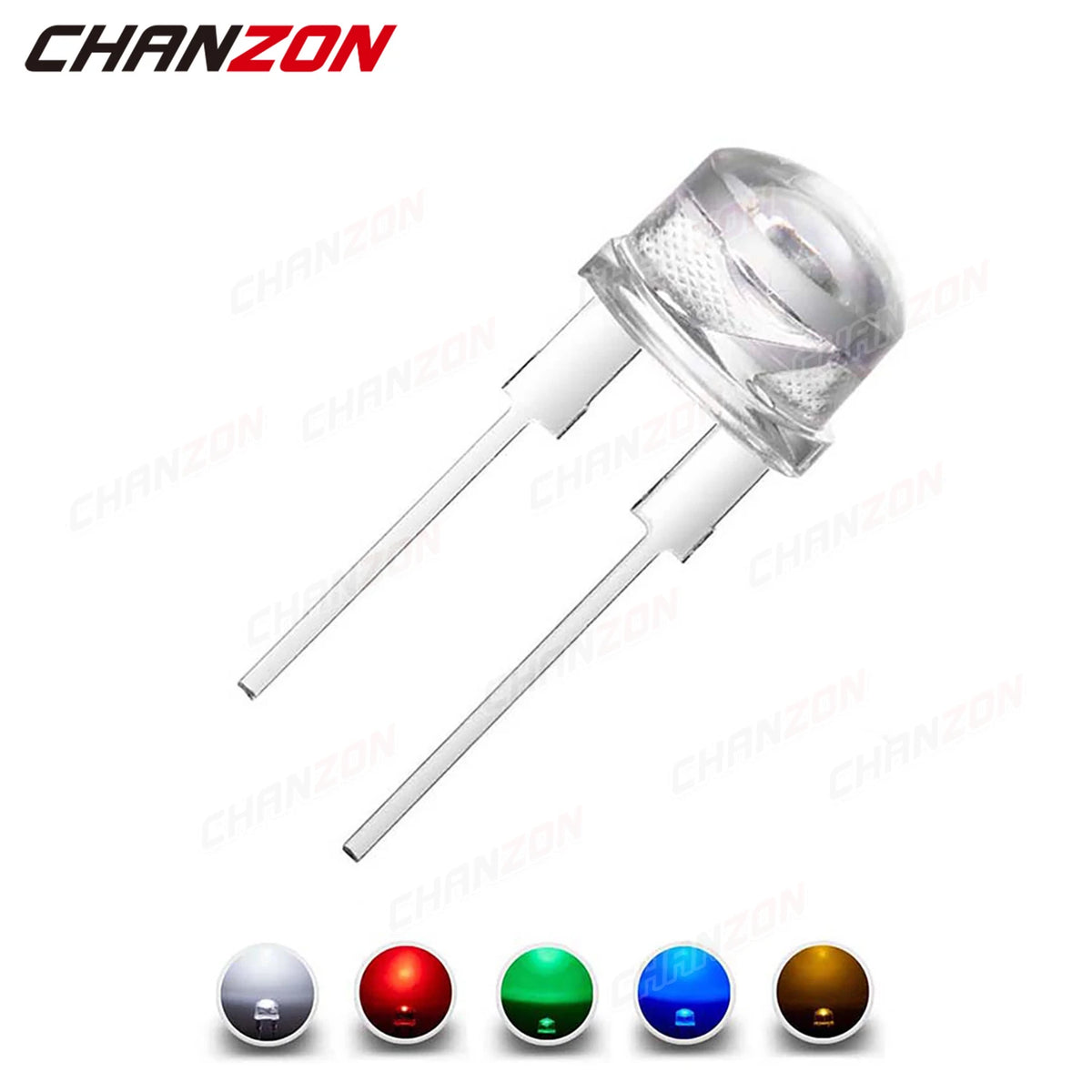 diodes led ultra brillantes 8mm transparentes modernes 25w 2w multiples couleurs électro bricolage