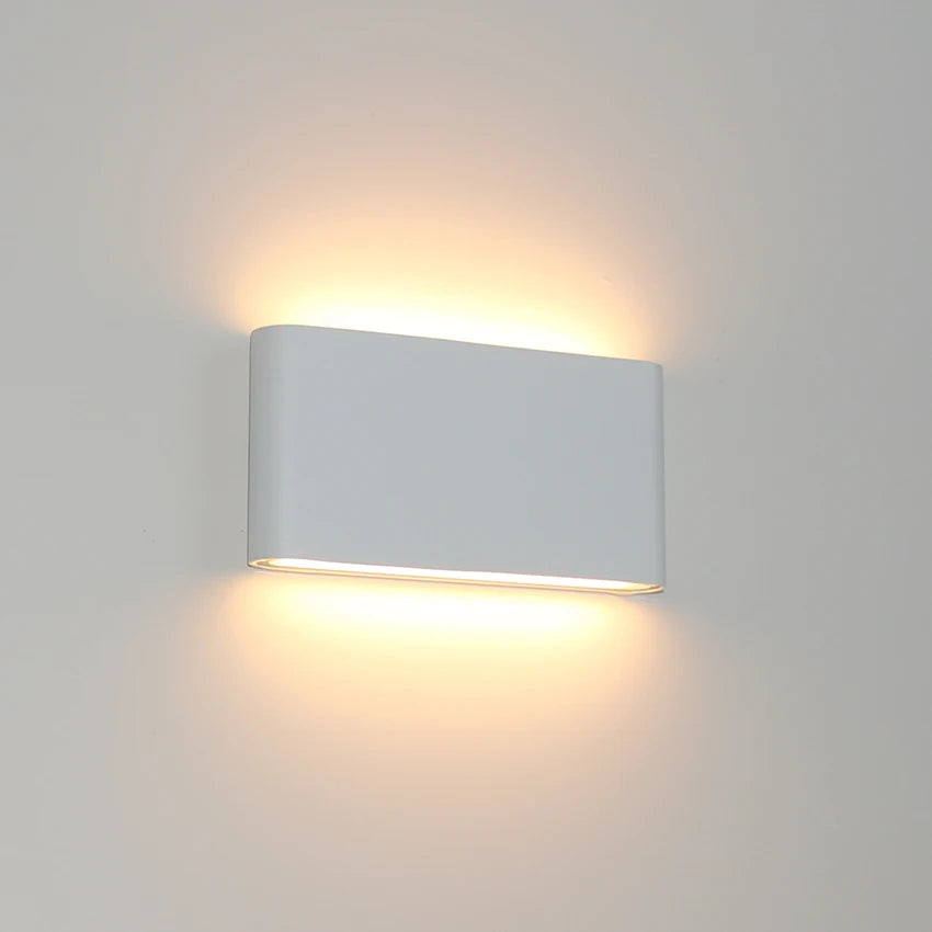 applique murale led moderne minimaliste blanc gris foncé 90x115x28 90x175x28 watts