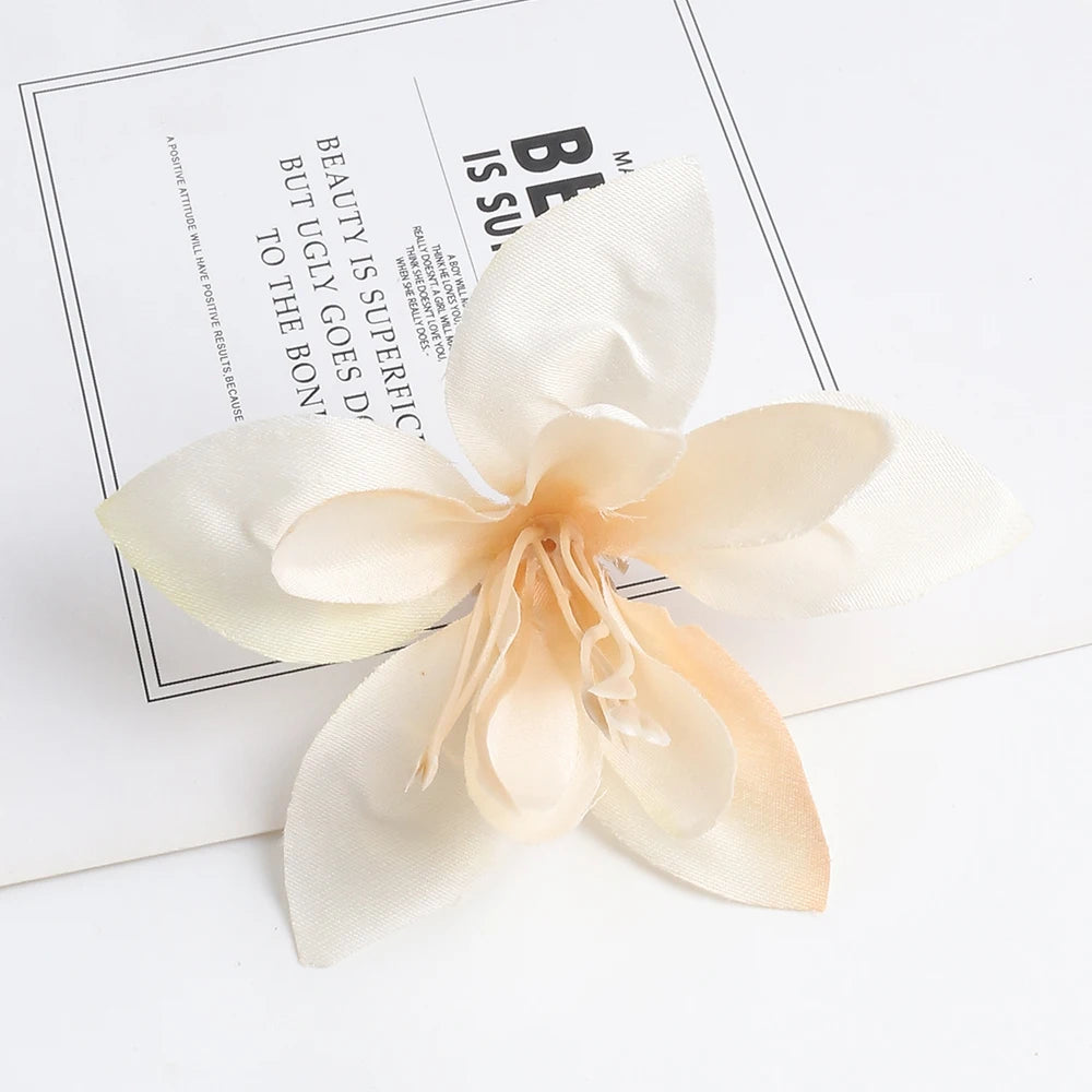 décoration intérieure mariage artificielle rose blanche moderne artisanale 10 pièces papier origami clips fixations