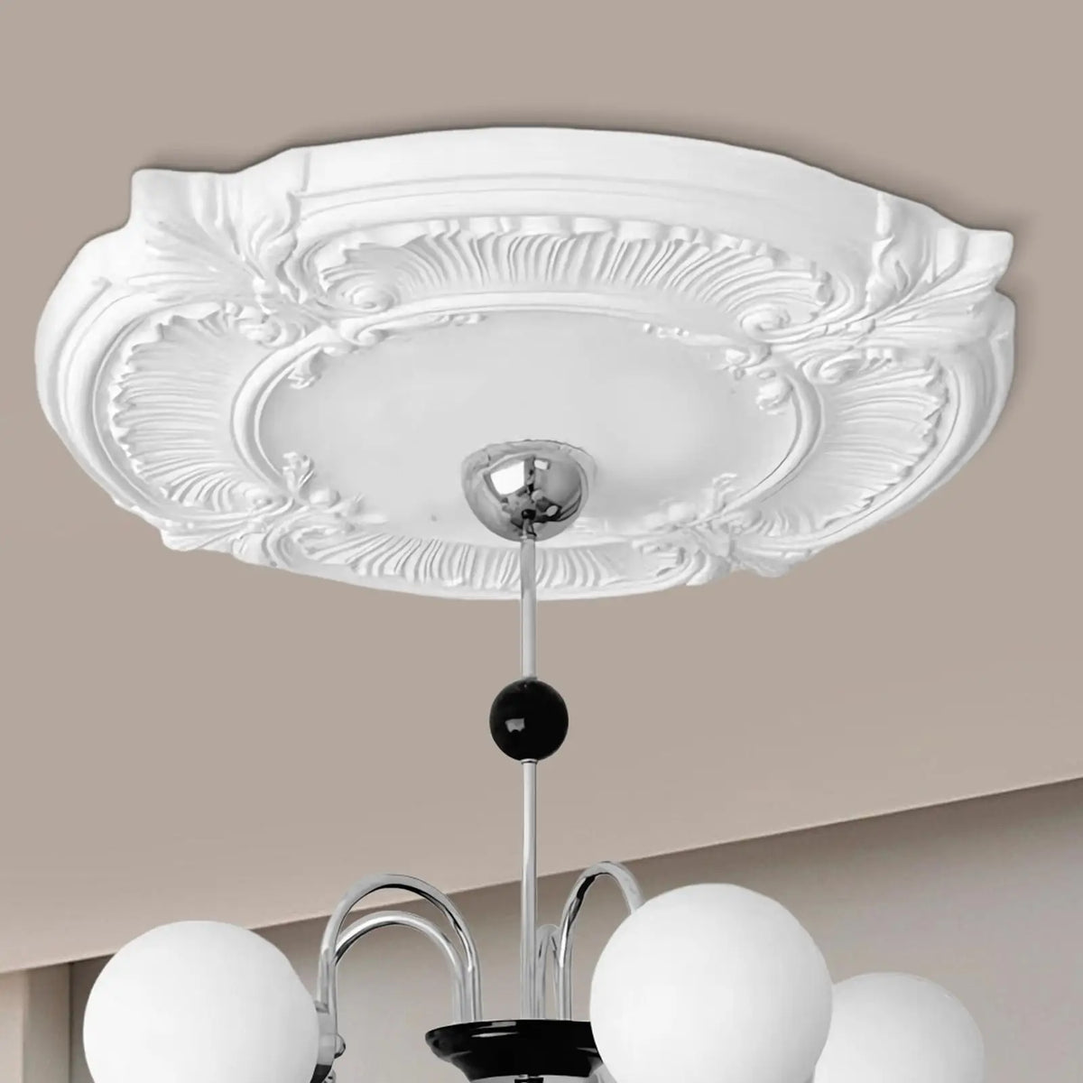 décoratif blanc ornements floraux complexe suspension boules classique vis fixations chambre restaurant