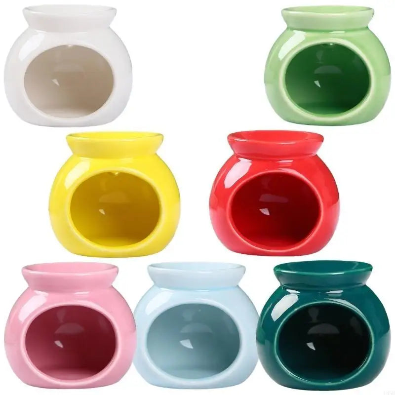 diffuseur parfum bougie chauffe parfum moderne minimaliste bleu clair rose jaune vert blanc rouge