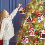 Décoration de Noël pain d'épice sur branche de sapin