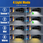 lampe solaire détecteur mouvement clip noir moderne éclairage extérieur urgence