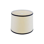 abat jour moderne toile doré lin beige blanc bleu marine or nordique décoration maison