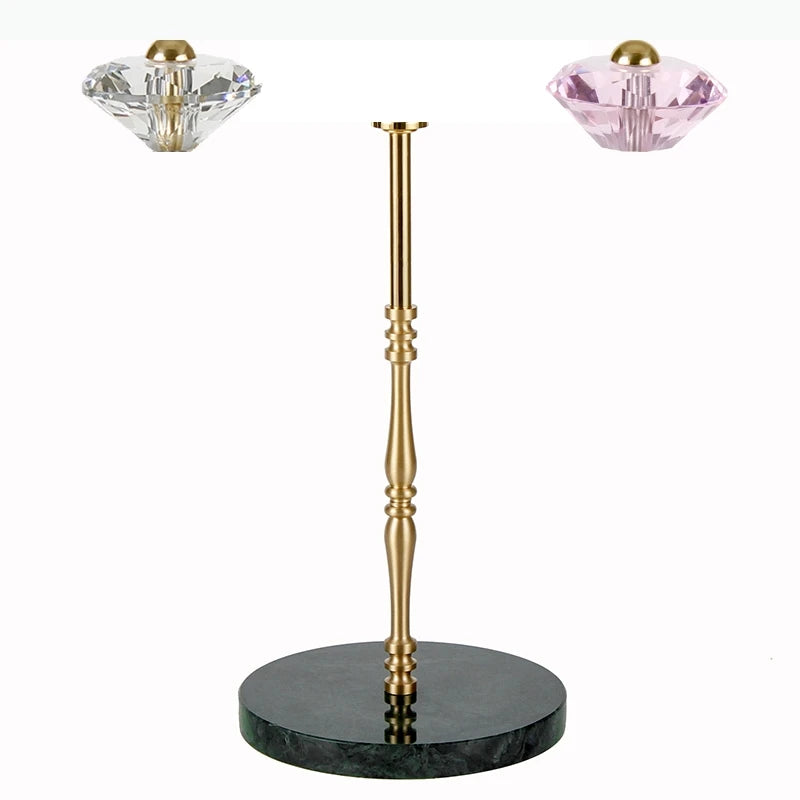 support papier toilette moderne rose doré blanc rayures horizontales élégant adhésif