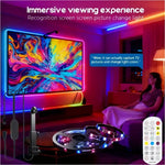 ruban led multicolore moderne clips télécommande application mobile synchronisation musicaleRGBO