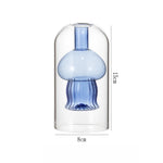 diffuseur huiles essentielles moderne forme champignon transparent vert marron rose bleu
