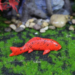 ornements poissons koi résine rouge orange bleu blanc réaliste decoration extérieure jardin statues diy