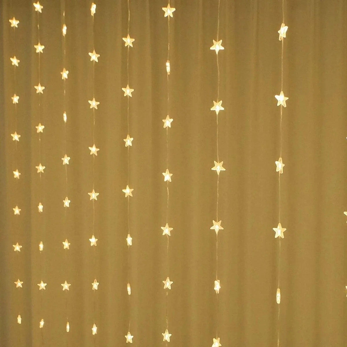 guirlande lumineuse étoiles blanc moderne décoration chambre mariage festives led 72 lumières