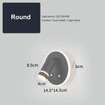 Lampes murales LED modernes prise USB éclairage ambiant noir blanc doré